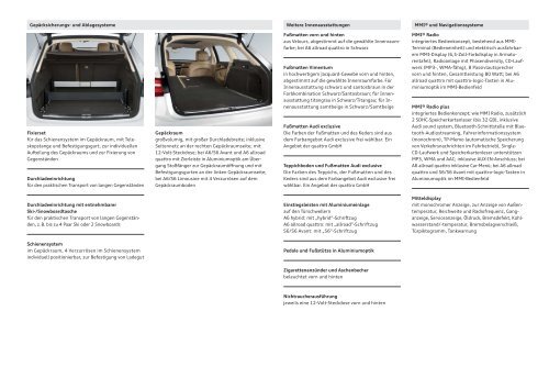 Katalog zum Audi A6