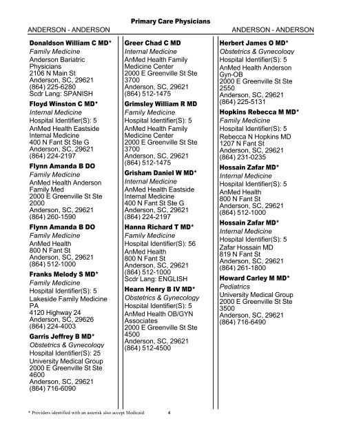 2011 Provider/Pharmacy Directory - Blue Cross and Blue Shield of ...