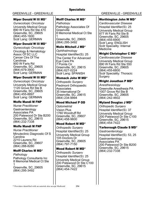 2011 Provider/Pharmacy Directory - Blue Cross and Blue Shield of ...