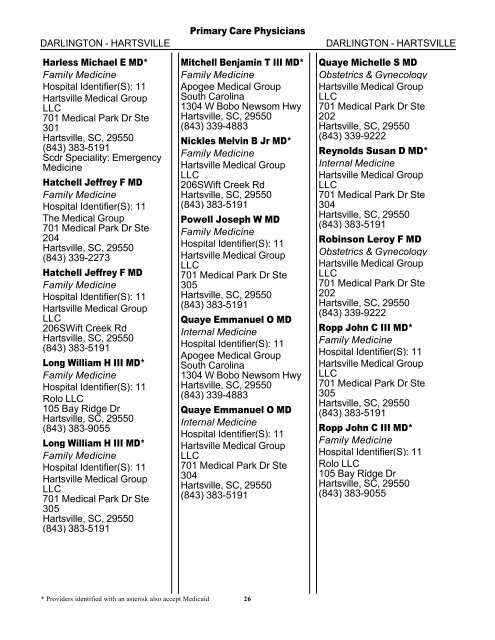 2011 Provider/Pharmacy Directory - Blue Cross and Blue Shield of ...