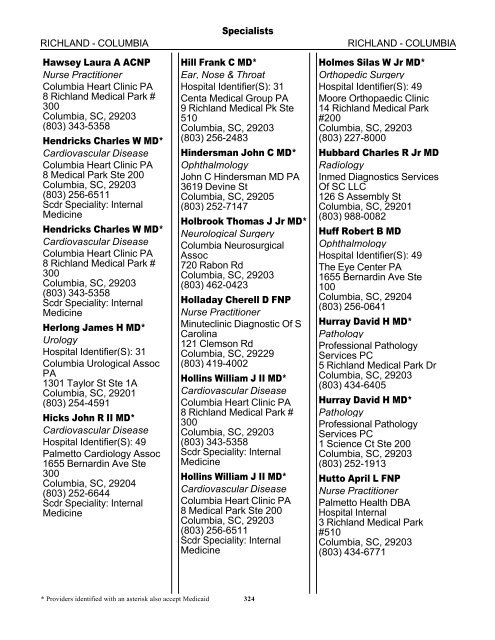 2011 Provider/Pharmacy Directory - Blue Cross and Blue Shield of ...