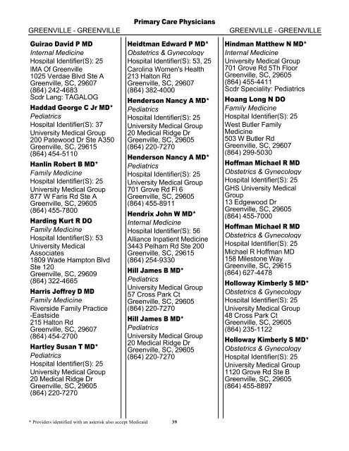 2011 Provider/Pharmacy Directory - Blue Cross and Blue Shield of ...