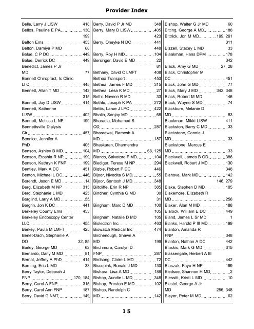 2011 Provider/Pharmacy Directory - Blue Cross and Blue Shield of ...