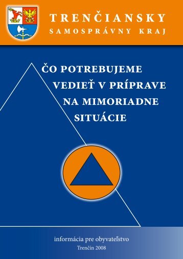 Äo potrebujeme vedieÅ¥ v prÃ­prave na mimoriadne situÃ¡cie