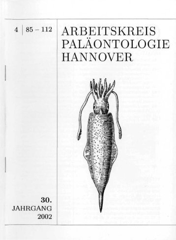 Vor dreißig Jahren - Arbeitskreis Paläontologie Hannover
