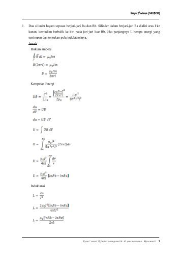 Soal-Soal Elektromagnetik & Persamaan Maxwell