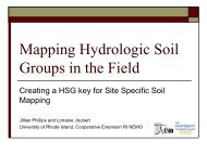 Hydrologic Soil Groups and Site Specific Soil Mapping - NeSoil