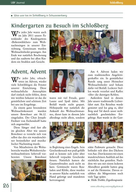 UBF Journal 01/2012 - Unternehmensgruppe Burchard Führer