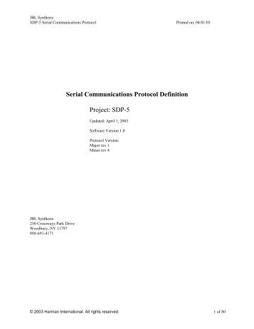 Specification Specification