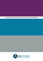 SOLUTIONS INTELLIGENTES POUR UNITÃS GAINABLES - Airzone