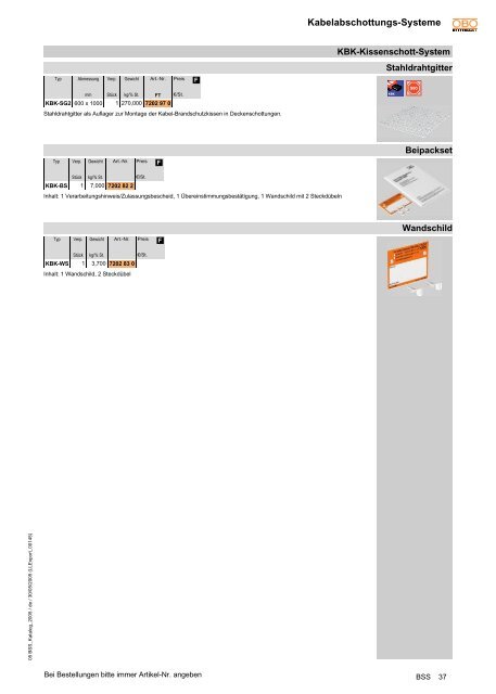 PDF Datei: BroschÃƒÂ¼re / OBO / Katalog BSS ...