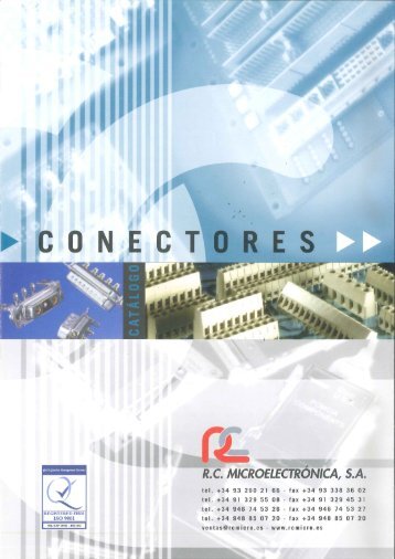 CatÃƒÂ¡logo Conectores - RC Microelectronica