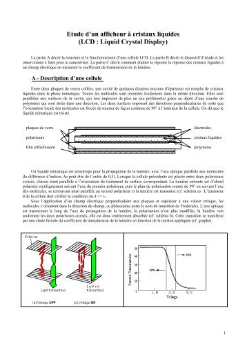 Etude d'un afficheur Ã  cristaux liquides