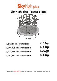 Skyhigh Plus Trampoline - Big Game Hunters Trampoline Shop