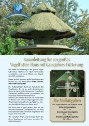 Bauanleitung für ein großes Vogelfutter-Haus mit ... - Gabriele-Stiftung