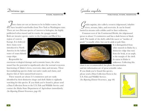 Freshwater Mollusks - U.S. Fish and Wildlife Service