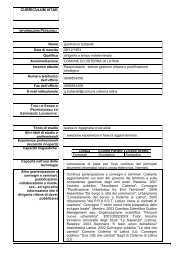 curriculum vitae - Comune di Cisterna di Latina