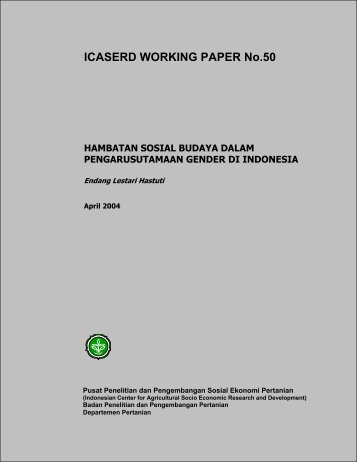 Hambatan Sosial Budaya dalam Pengarusutamaan Gender di ...