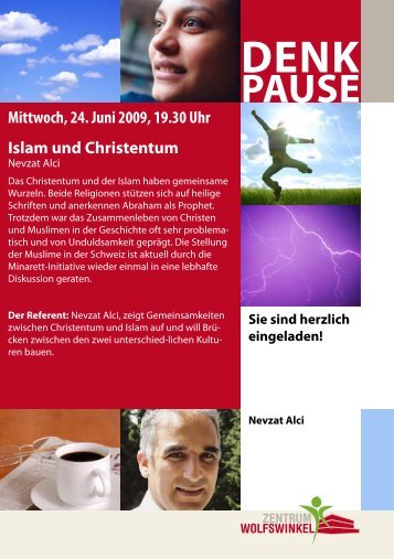 Mittwoch, 24. Juni 2009, 19.30 Uhr Islam und Christentum