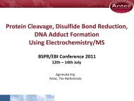 Electrochemical disulfide bond reduction