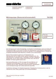 WÃ¤rmepumpe (Demonstrationsmodell) PA1502