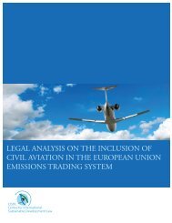 legal analysis on the inclusion of civil aviation - CISDL