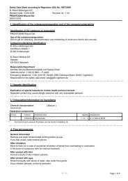 Prontosan Gel MSDS - B. Braun Medical Inc.