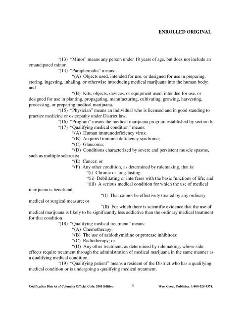 Amendment Act B18-622 - Medical Marijuana ProCon.org