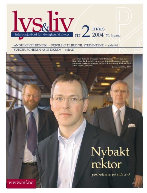 Nybakt rektor - Det teologiske Menighetsfakultetet