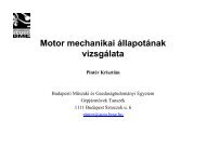 Motor mechanikai Ã¡llapotÃ¡nak vizsgÃ¡lata - GÃ©pjÃ¡rmÅ±vek TanszÃ©k ...