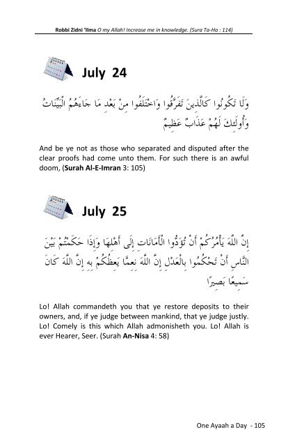 3) Selected 365 Ayat for Youth - The Message