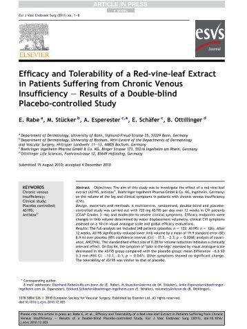 Efficacy and Tolerability of a Red-vine-leaf Extract in Patients ...