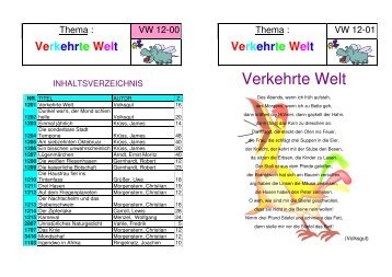 Verkehrte Welt - Gemeindeschulen