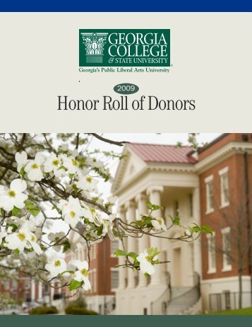 Honor Roll of Donors