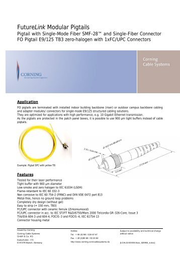 FutureLink Modular Pigtails - Siemens Enterprise Communications ...