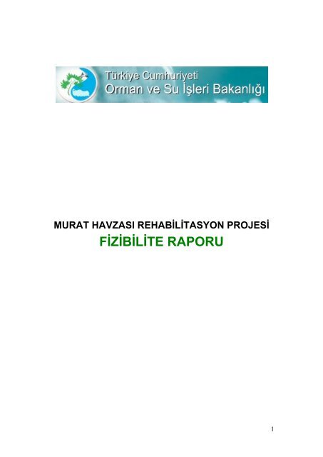 fizibilite raporu - ÃÃ¶lleÅme ve Erozyonla MÃ¼cadele Genel MÃ¼dÃ¼rlÃ¼ÄÃ¼