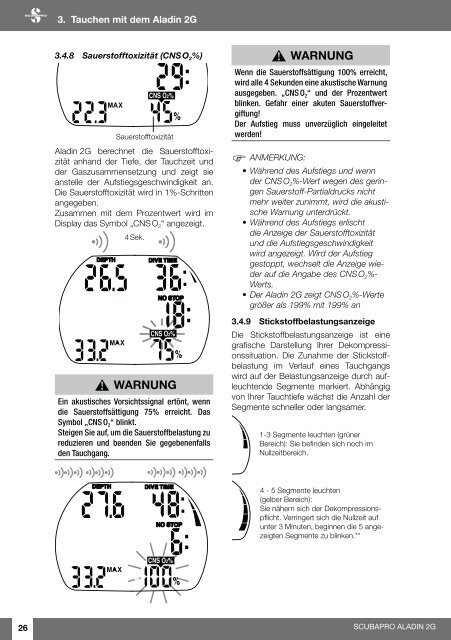 Bedienungsanleitung Aladin 2G - Scubapro