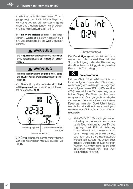 Bedienungsanleitung Aladin 2G - Scubapro