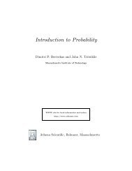 Introduction to Probability, by Dimitri P ... - satrajit mukherjee