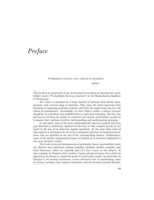 Introduction to Probability, by Dimitri P ... - satrajit mukherjee