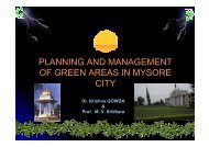 planning and management of green areas in mysore city