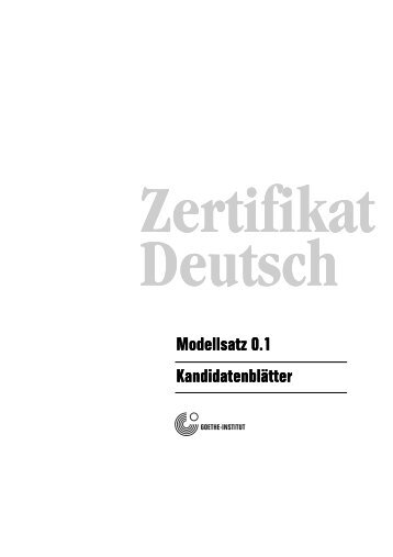 Zertifikat Deutsch - Gazeta.pl