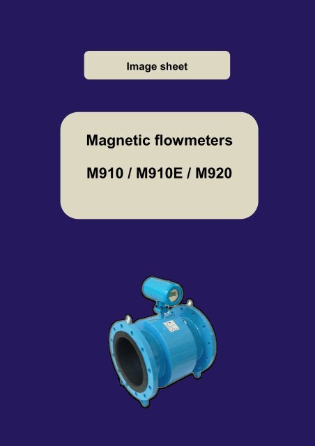 Magnetic flowmeters M910 / M910E / M920 - meatest.cz