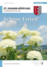 SchÃ¶ne Ferien! - Gemeinde St. Johann-KÃ¶ppling