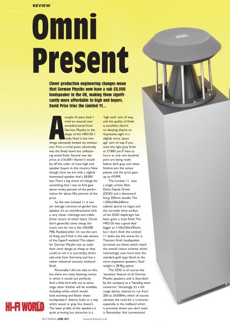 german physiks speakers price