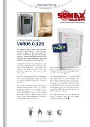 VARUS C-128 [Datenblatt] - SONAX-ALARM