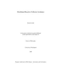 Distributed Reactive Collision Avoidance - University of Washington