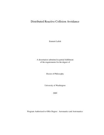 Distributed Reactive Collision Avoidance - University of Washington