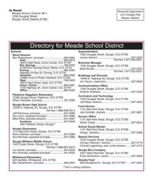 May-June 2011 - Meade School District