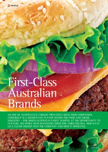 As one oF AustrAliA's lArgest privAtely held Food CompAnies ...